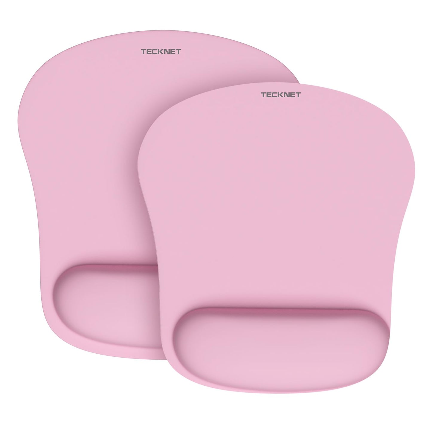 TECKNET Mouse Mat with Memory Foam Rest -Non-slip Rubber base- Special-Textured Water-Resistant Surface