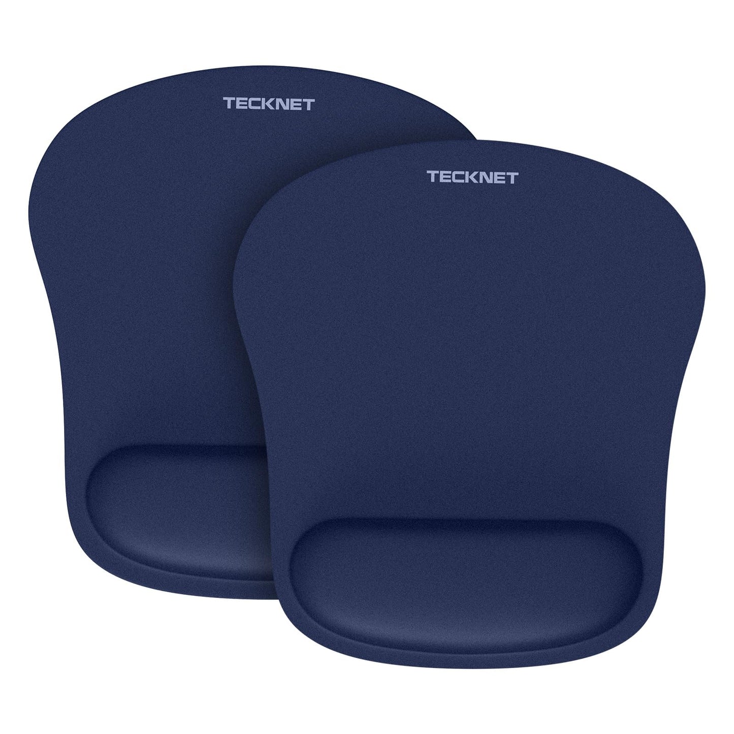 TECKNET Mouse Mat with Memory Foam Rest -Non-slip Rubber base- Special-Textured Water-Resistant Surface